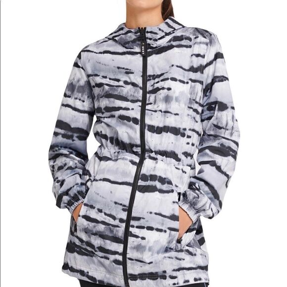 DKNY Sport Reversible Hooded Parka Sz Medium NWT - Picture 2 of 5